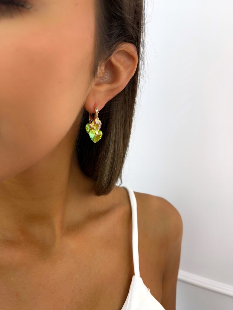 Kolczyki Swarovski AB ze stali szlachetnej