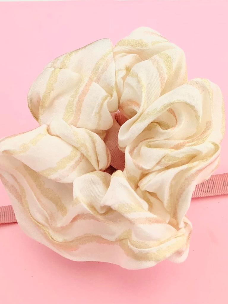 Gumka żółta scrunchie