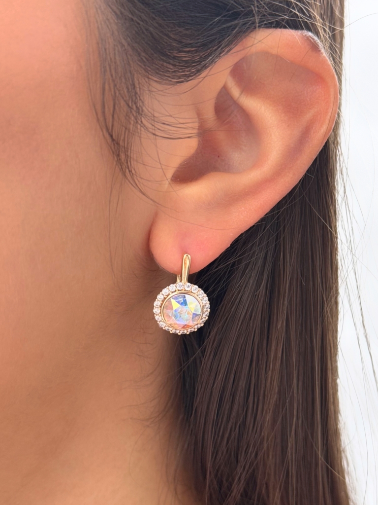 Kolczyki Swarovski AB ze stali szlachetnej